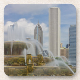 At Buckingham Fountain Beverage Coaster