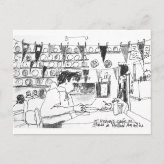 At Byways Cafe on Glissan, Portland, Oregon Postcard