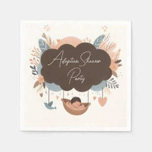 At Child Old Son Boho Fun Adoption Day Baby Shower Napkins