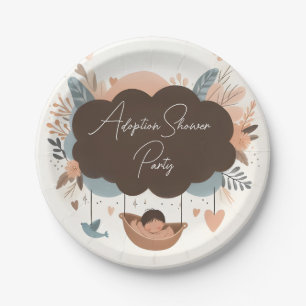 At Child Old Son Boho Fun Adoption Day Baby Shower Paper Plates