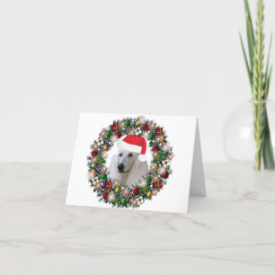 At Christmas - Standard Poodle Holiday Card
