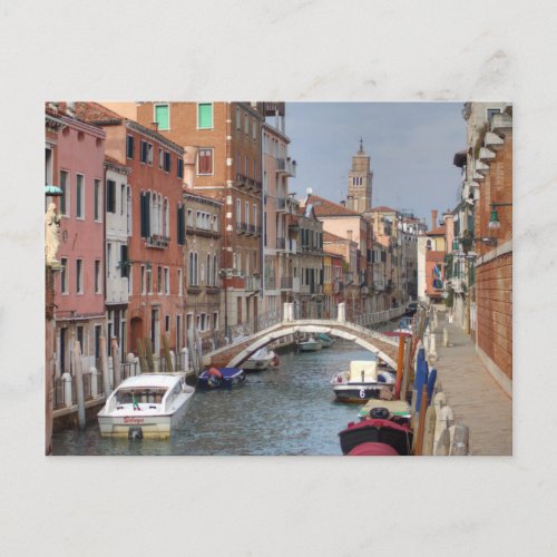 At Dorsoduro Venice Italy Postcard