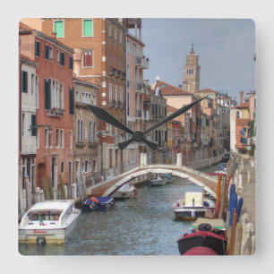 At Dorsoduro, Venice Italy Square Wall Clock