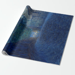 At Dusk (Night Landscape) (Evening Scene) Wrapping Paper