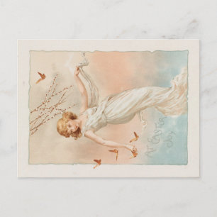 "At Easter Joy" - Vintage Print, L. Prang & Co. Postcard