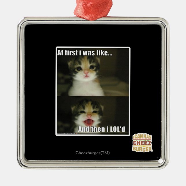 At first I was like Metal Ornament (Front)