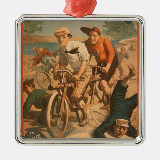 "At gay Coney Island" Musical Comedy Poster #1 Metal Ornament (Front)