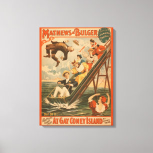 "At gay Coney Island" Musical Comedy Poster #2 Canvas Print