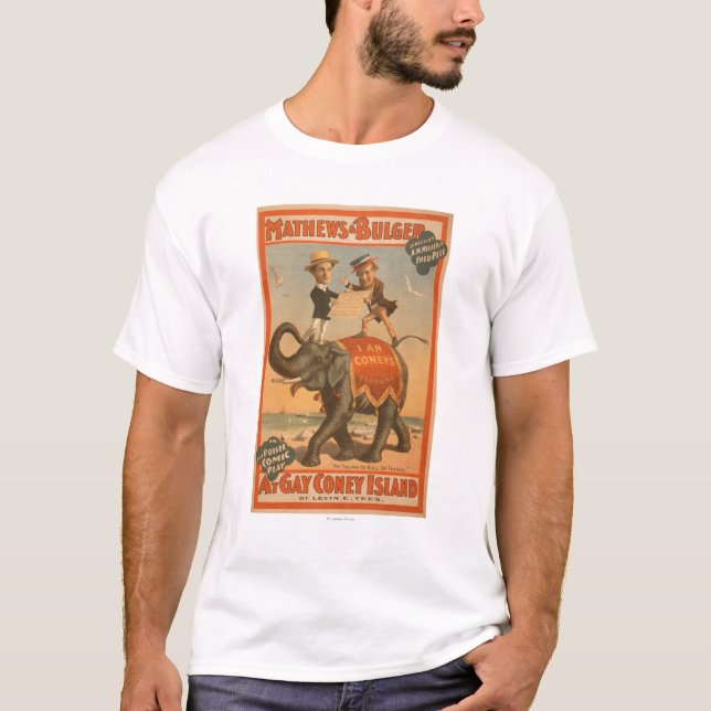 "At gay Coney Island" Musical Comedy Poster #3 T-Shirt (Front)