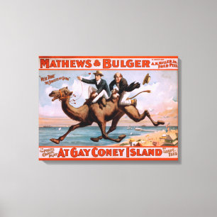"At gay Coney Island" Musical Comedy Poster #4 Canvas Print
