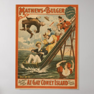 At Gay Coney Island, 'Out of It!' Retro Theater Poster
