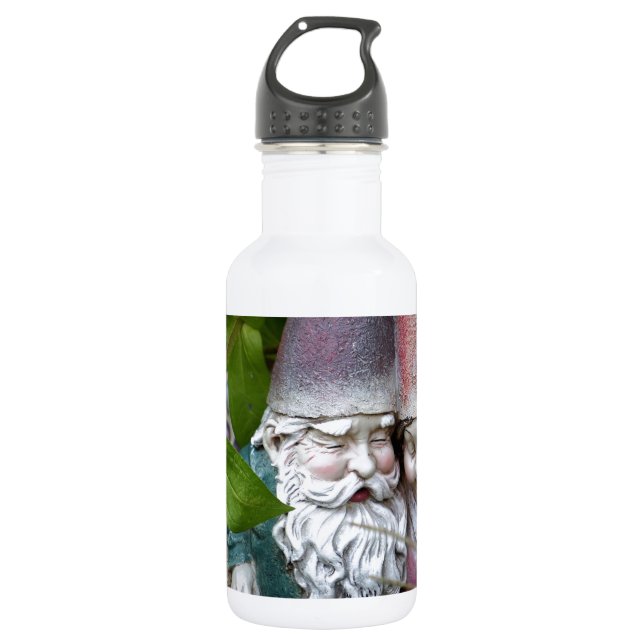 At Gnome in the Garden Stainless Steel Water Bottle (Front)