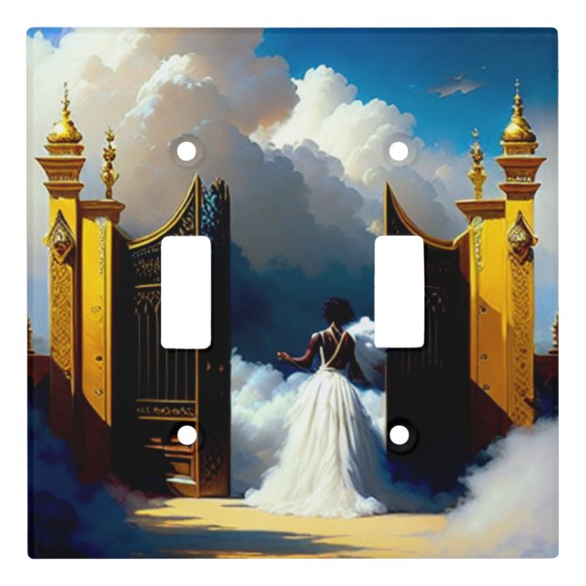 At Heaven's Gate Christian Light Switch Cover (Front)