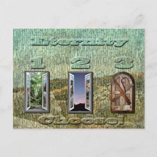 At Hell's Gates Postcard (Front)