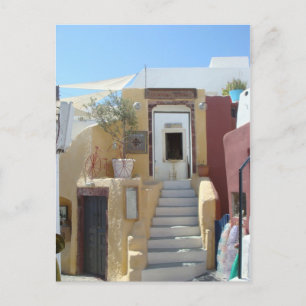 At home in Santorini Postcard
