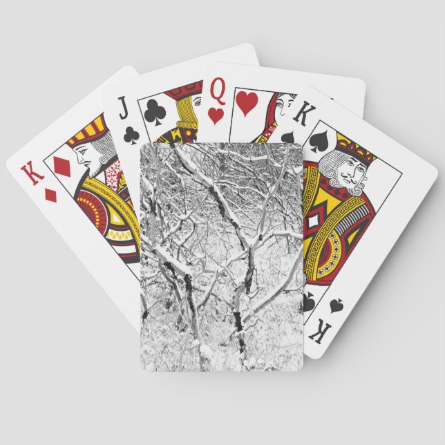 at home in snow poker cards (Back)