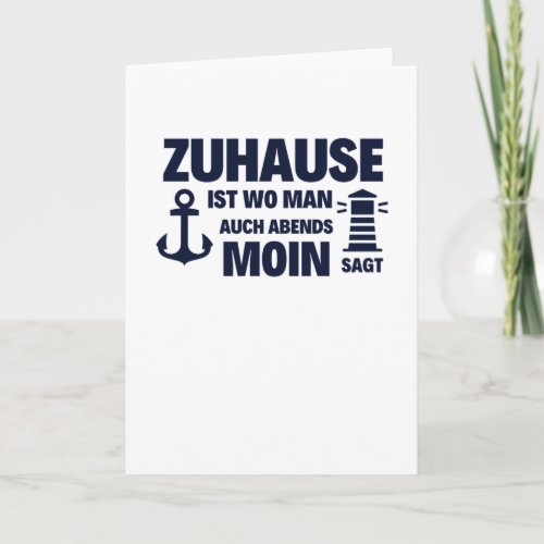 At Home Moin Lighthouse Seagull North Sea Anchor Card