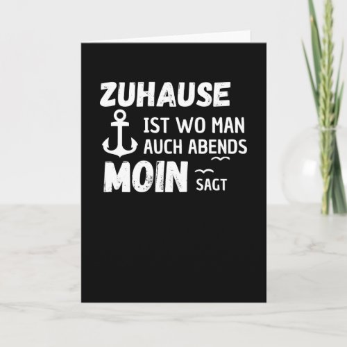 At Home Moin North German Lighthouse Anchor Card