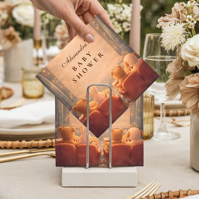 At Home Movie Night Baby Shower Napkins (Creator Uploaded)