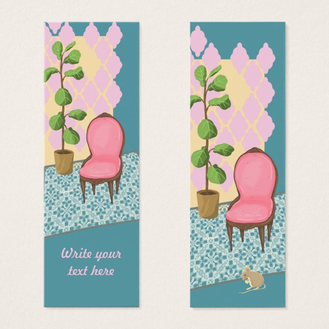 At Home Personalized Bookmark (Front & Back)