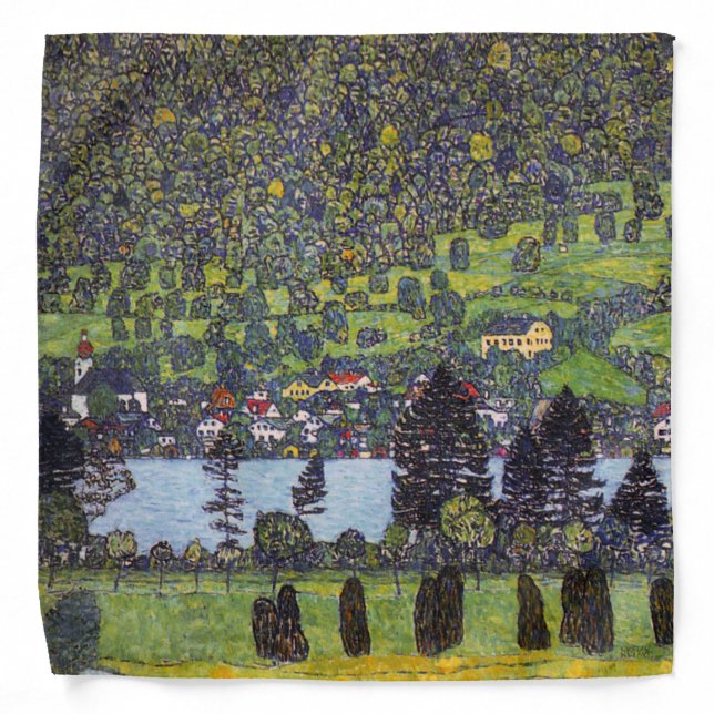 At Lake Atter, Gustav Klimt Bandana (Front)
