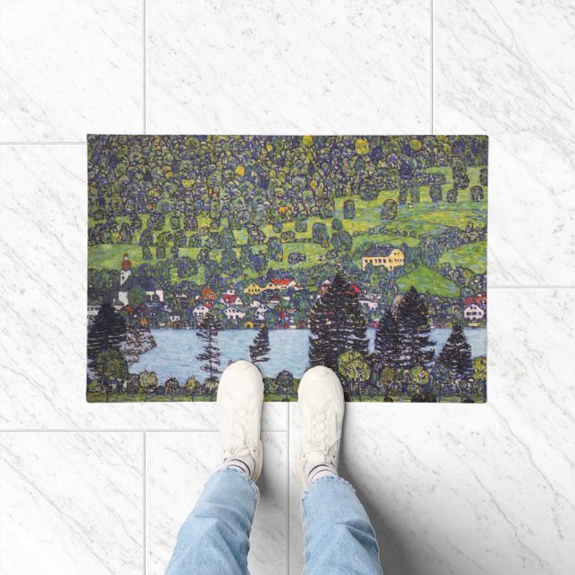 At Lake Atter, Gustav Klimt Doormat (Indoor)