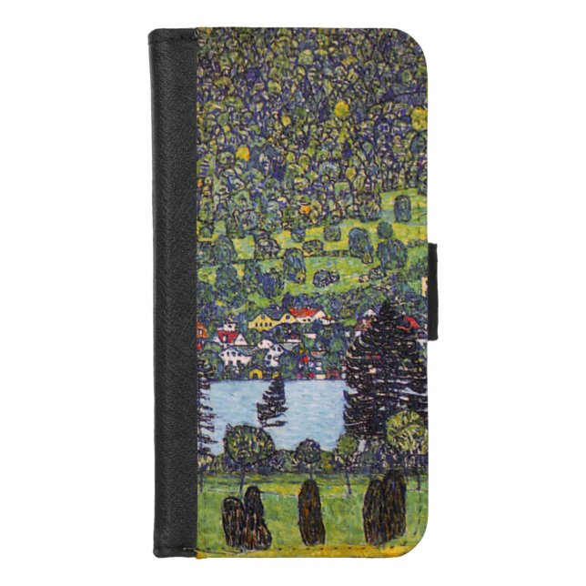 At Lake Atter, Gustav Klimt iPhone Wallet Case (Front)