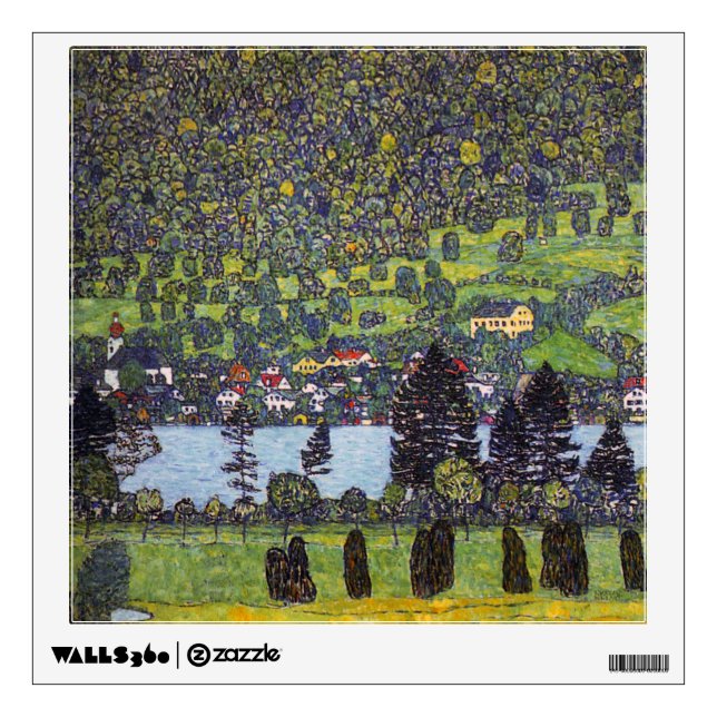 At Lake Atter, Gustav Klimt Wall Decal (Front)