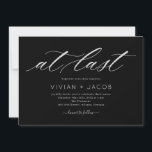 At Last EDITABLE COLOR Modern Wedding Invitation<br><div class="desc">Modern design by © berryberrysweet . Printable digital files and matching items are available! Visit our website at www.berryberrysweet.com for more details!</div>