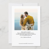 At Last Editable Color Save The Date Card (Back)