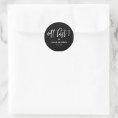 At Last EDITABLE COLOR Save The Date Stickers (Bag)