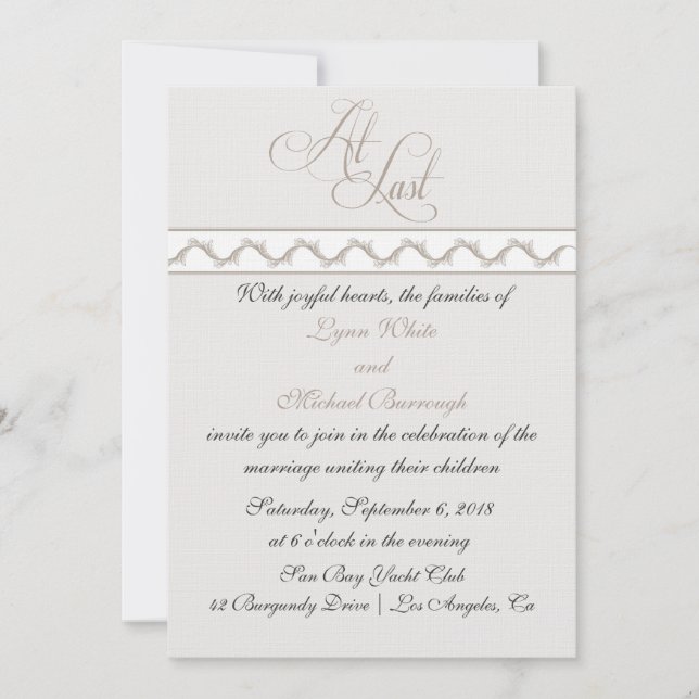 At Last Invitation (Front)