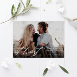 At Last Photo Save The Date<br><div class="desc">A modern save the date or wedding announcement card featuring the words “at last”,  plus your photo and details.</div>