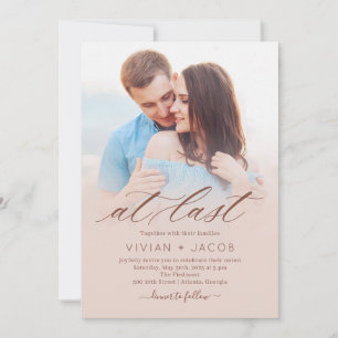 At Last Photo Wedding Invitation