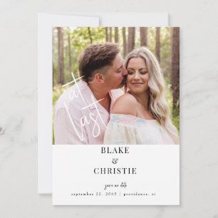 At Last Photo Wedding Save The Date