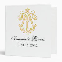 HM Monogram or MH Monogram wedding binder