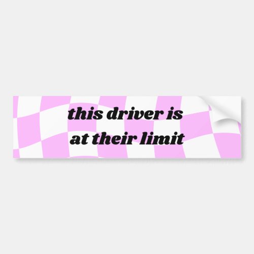 At my limit _ funny bumper sticker