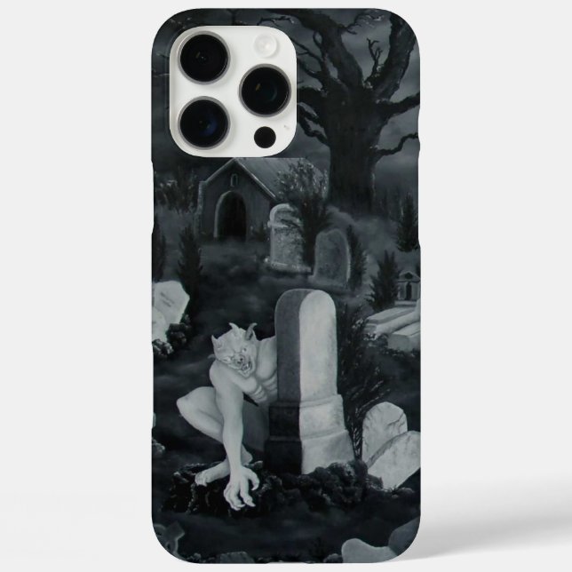 At night on the cemetery - Devil Case-Mate iPhone Case (Back)
