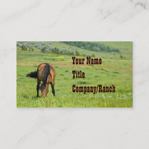 At Pasture Western Business Cards