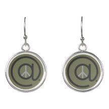 At Peace drop earrings
