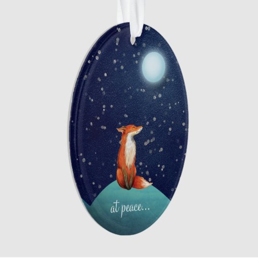 Full moon christmas ornament