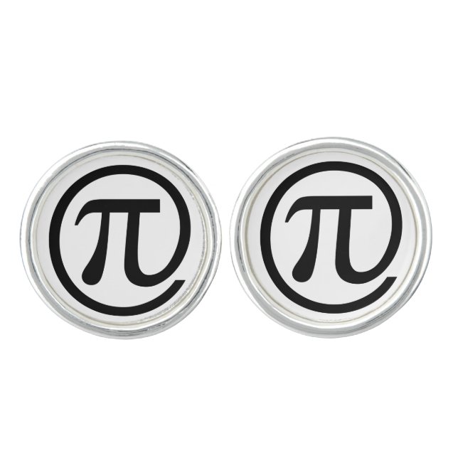 At Pi Sign Cufflinks (Front)