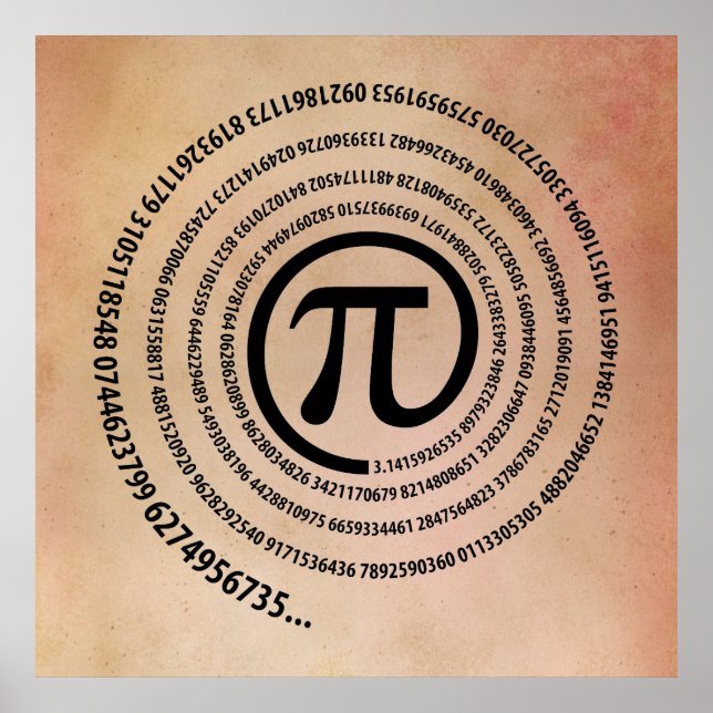 At Pi Sign, Spiral Version Poster (Front)
