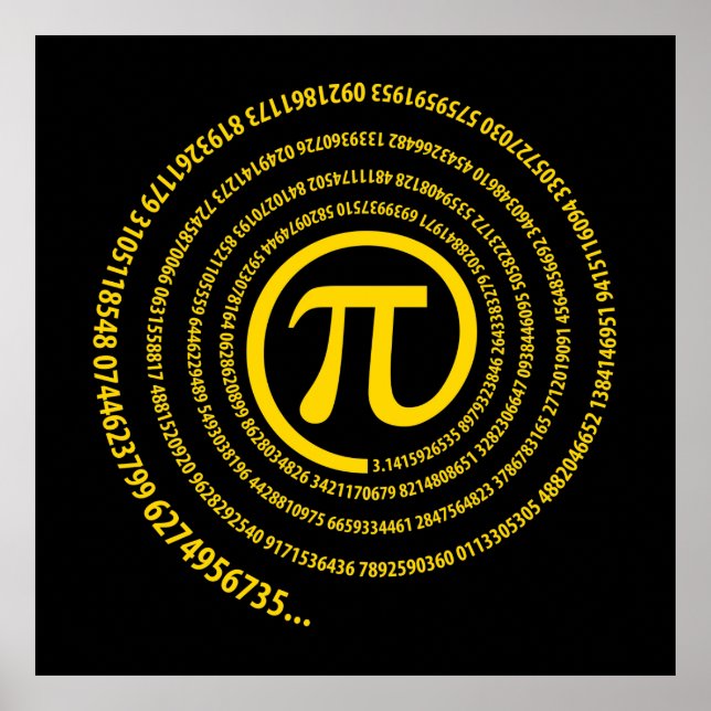 At Pi Sign, Spiral Version Poster (Front)