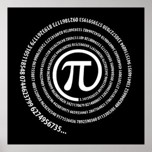 At Pi Sign, Spiral Version Poster