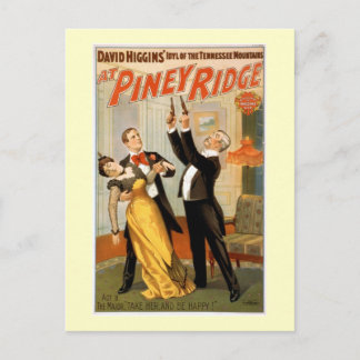 At Piney Ridge Vintage Theater Poster Postcard