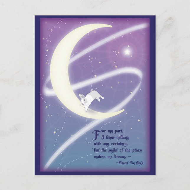 AT PLAY IN THE COSMOS POSTCARD (Front)