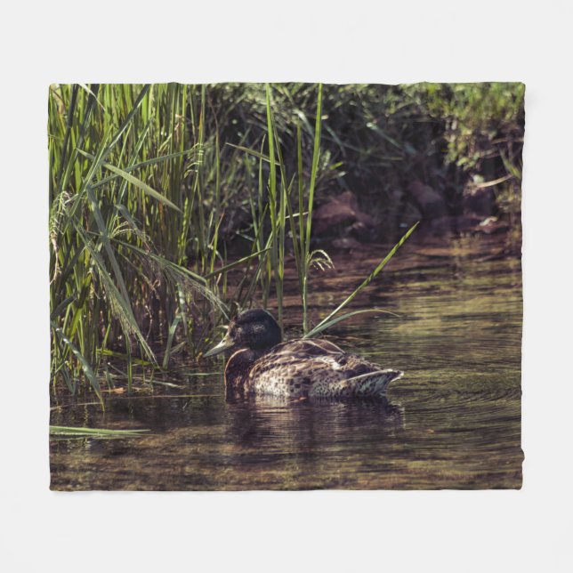 At Pond's Edge Fleece Blanket (Front (Horizontal))