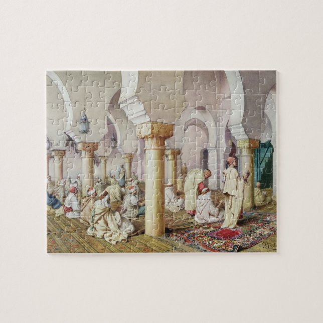 At Prayer in the Mosque, 1884 Jigsaw Puzzle (Horizontal)