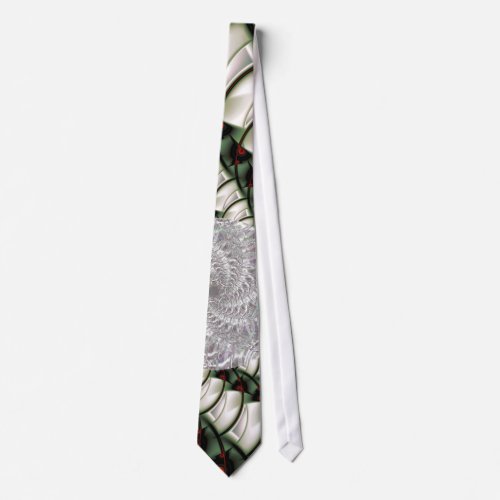 At Rest Abstract Fractal Art Tie